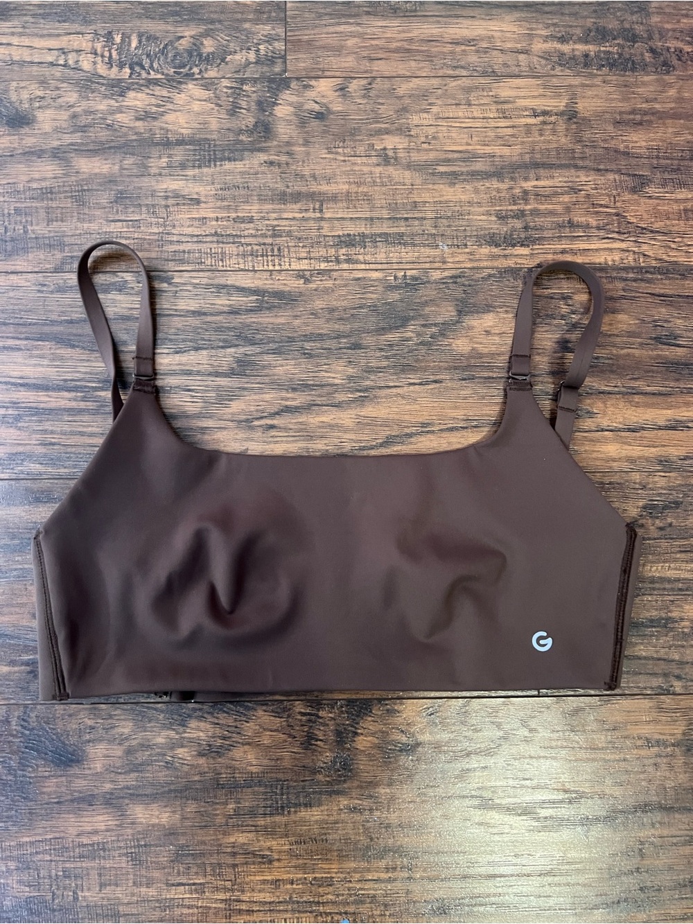 SHEIN Chocolate Brown Scoop Bralette
